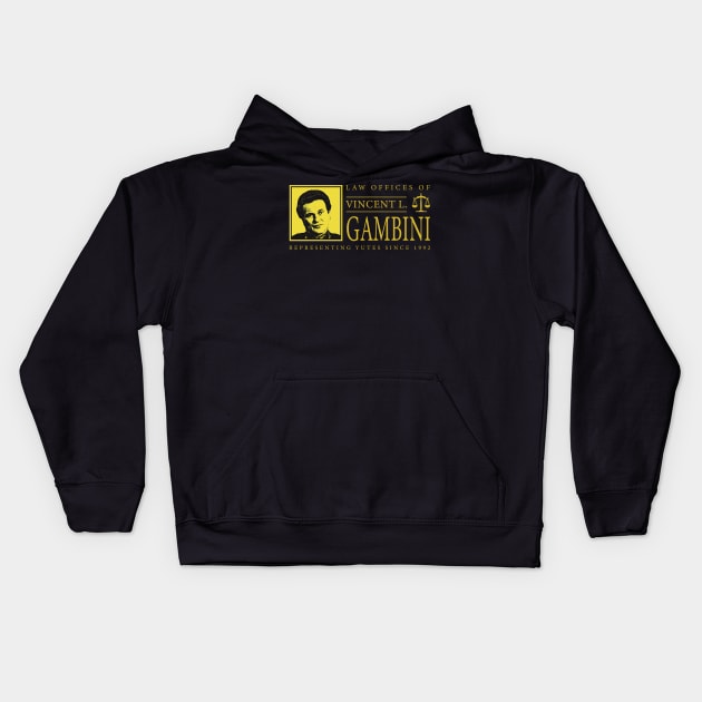 Law Offices of Vincent Gambini Kids Hoodie by Alema Art